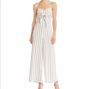 Navy striped jumpsuit